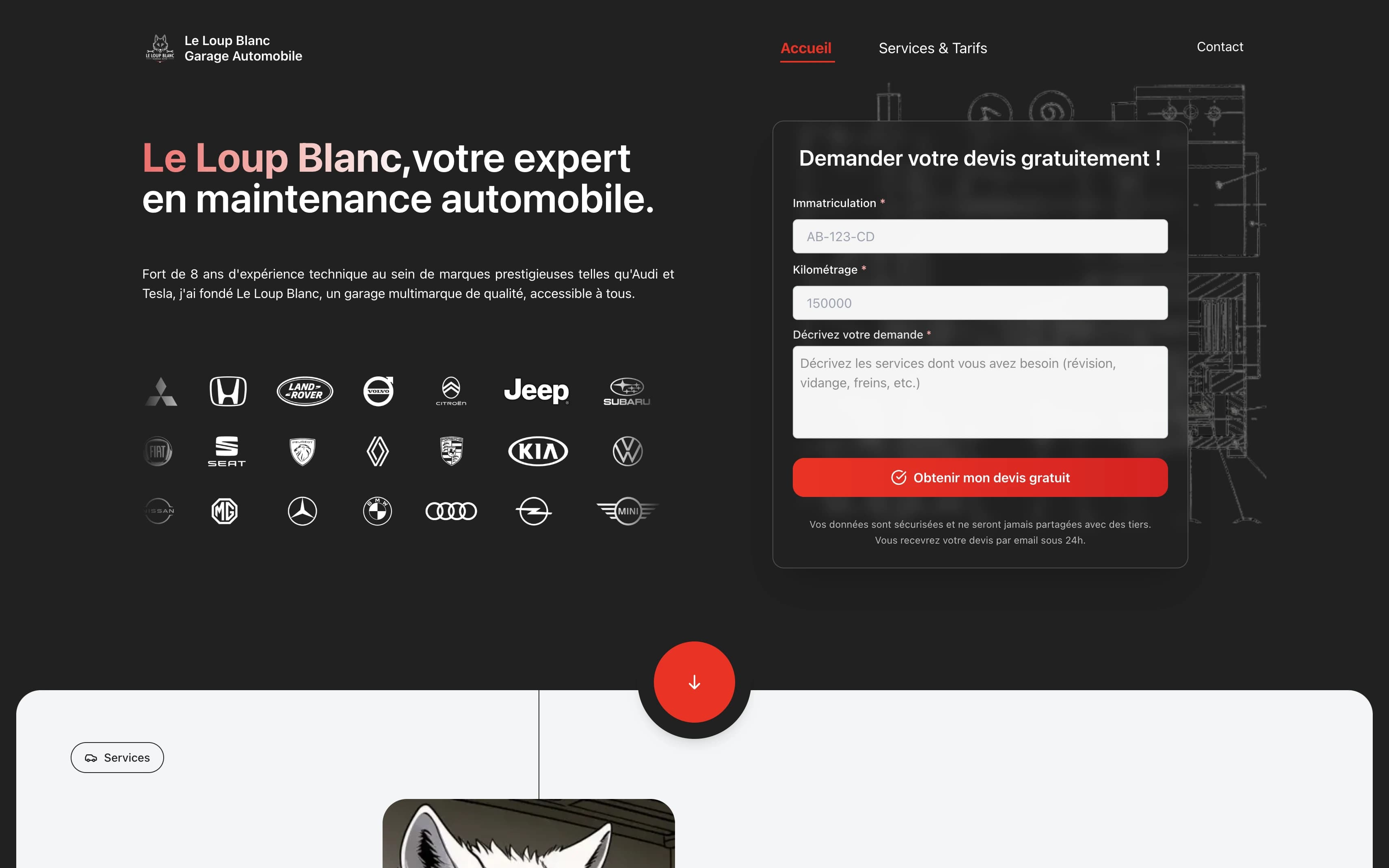 Le Loup Blanc - Garage Automobile