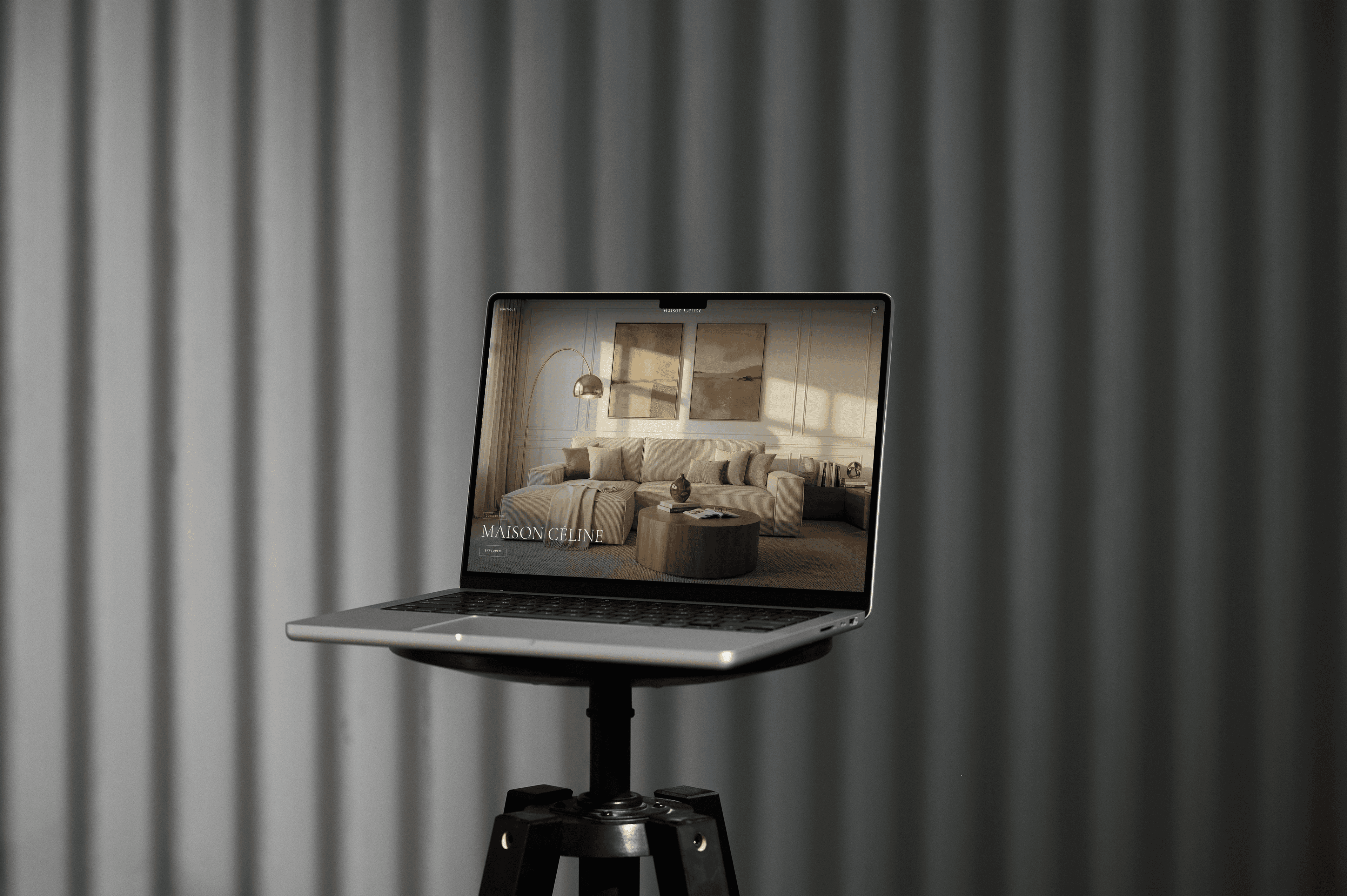 Mockup d'une réalisation d'un site internet par Paul jeanroy